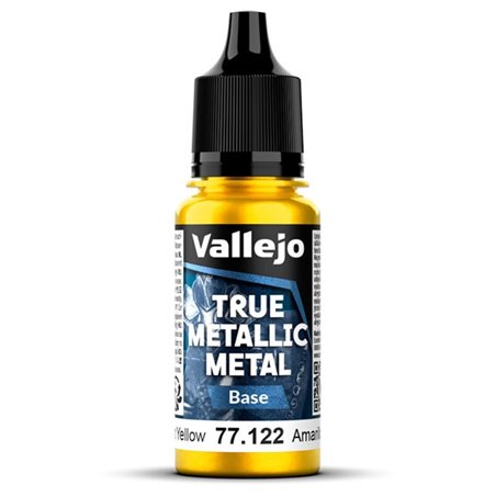 Amarillo Radiante Base - Radiant Yellow - True Metallic Metal - Pintura Vallejo