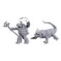 Tortle Druid & Wild Shape Giant Lizard - Miniatura Dungeons and Dragons D&D