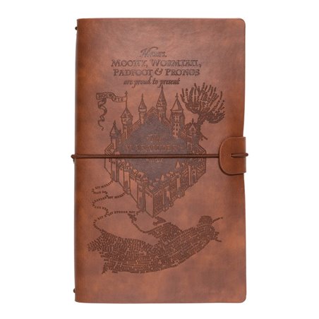 Libreta Cuaderno de Viaje Mapa del Merodeador - Harry Potter