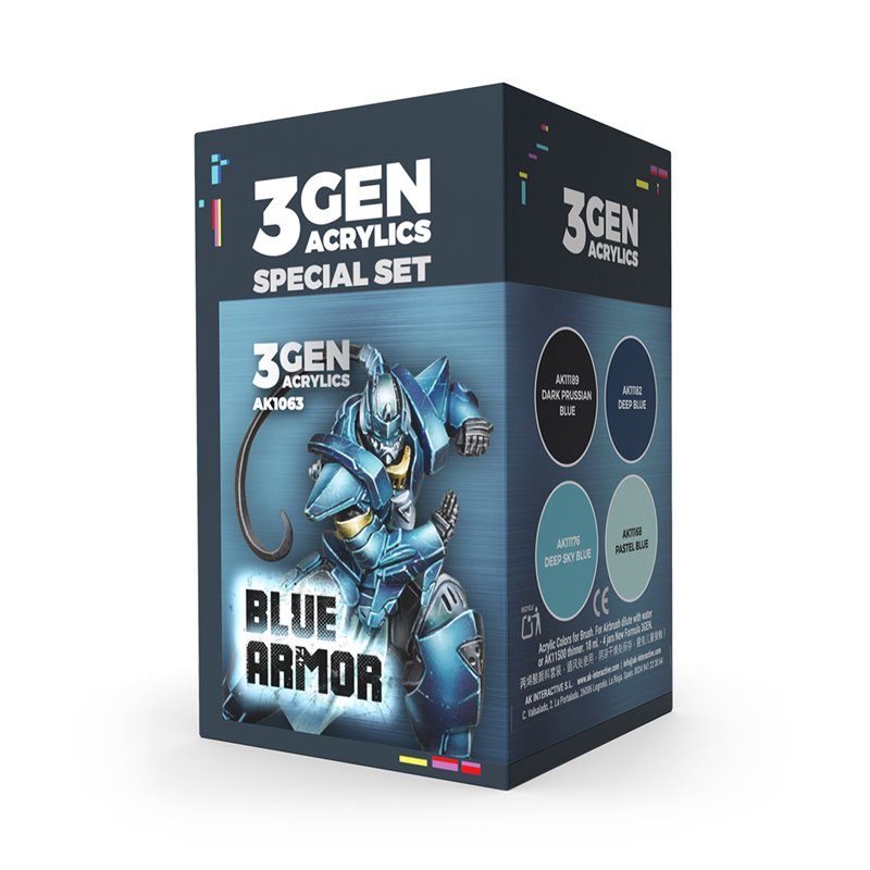 Blue Armor Wargame Color Set - Pintura AK Interactive
