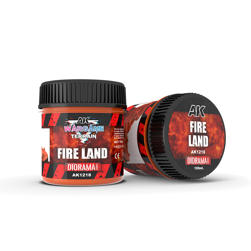 Fire Land 100 ml Terrains Textura - Pintura AK Interactive