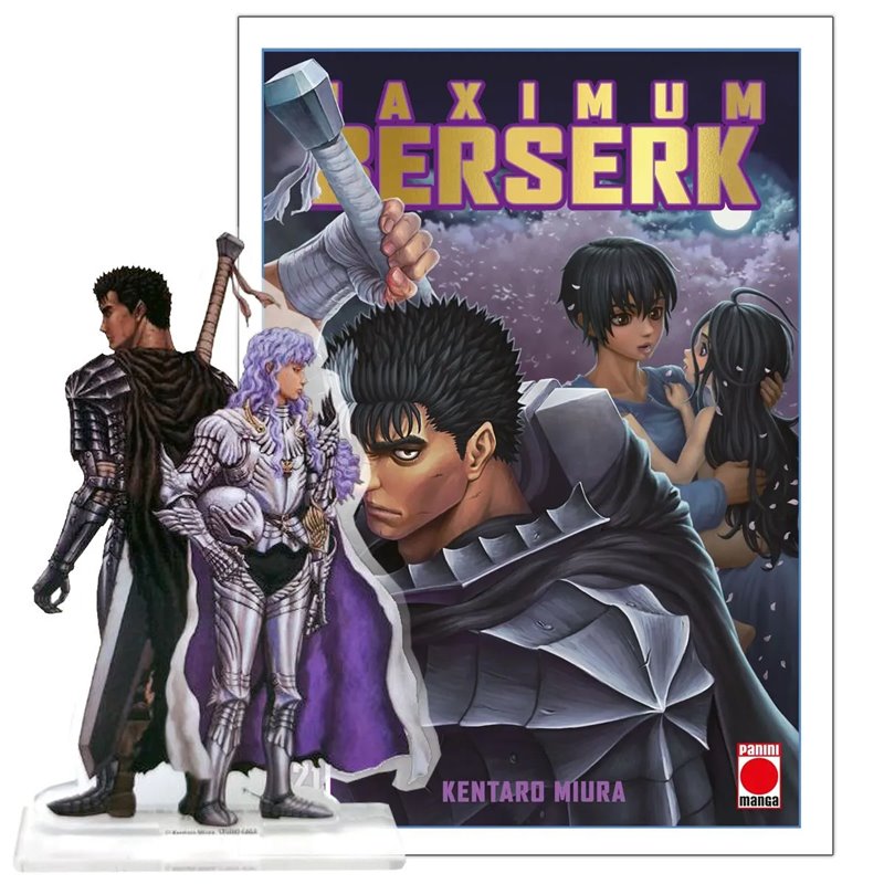Maximum Berserk 21 Edición Portada Dorada + Figura Maximum Berserk 21 Edición Portada Dorada + Figura