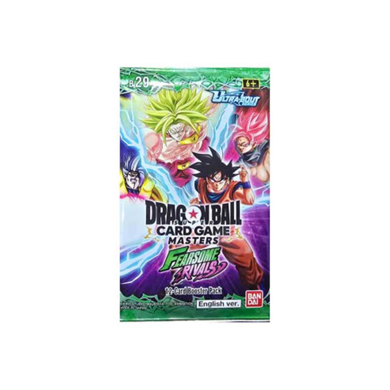 Dragon Ball Masters JCC B29 Fearsome Rivals - Sobre de 12 Cartas Dragon Ball Masters JCC B29 Fearsome Rivals - Sobre de 12 Cartas