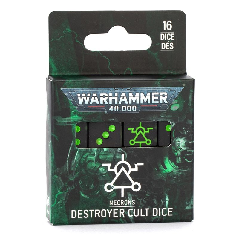 Necrons: Destroyer Cult Dice - Dados Necrones
