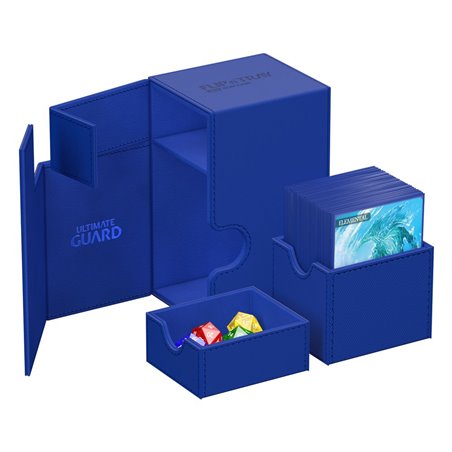 Twin Flip`n`Tray 80+ Caja de Cartas XenoSkin Azul