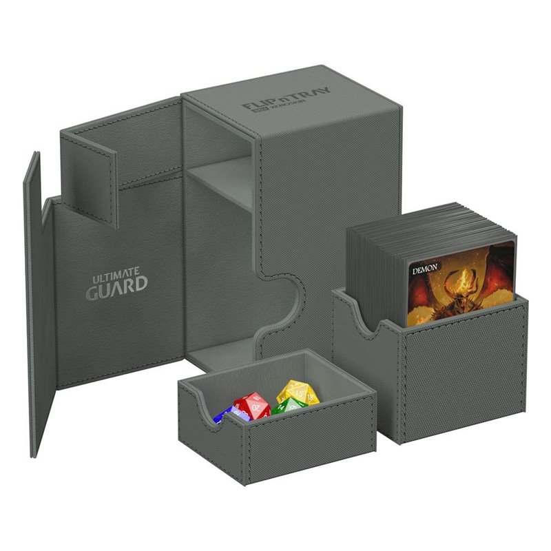 Twin Flip`n`Tray 80+ Caja de Cartas XenoSkin Gris Twin Flip`n`Tray 80+ Caja de Cartas XenoSkin Gris
