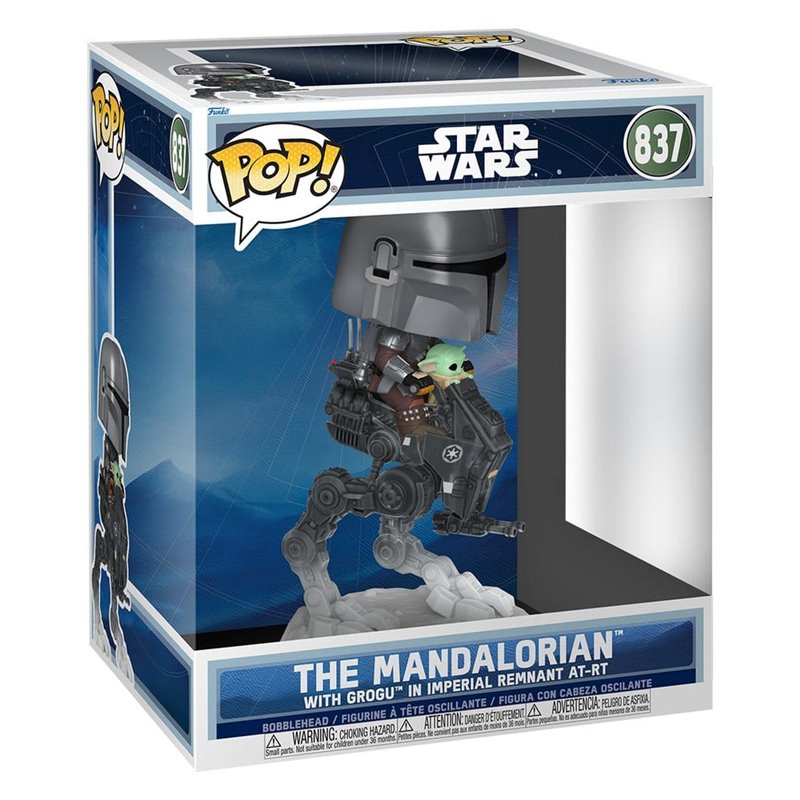 Funko Pop! Deluxe - The Mandalorian with Grogu in Imperial Remnant AT-RT - Star Wars Funko Pop! Deluxe - The Mandalorian with Grogu in Imperial Remnant AT-RT - Star Wars