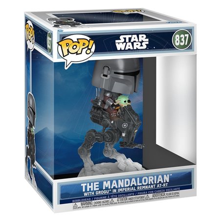 Funko Pop! Deluxe - The Mandalorian with Grogu in Imperial Remnant AT-RT - Star Wars