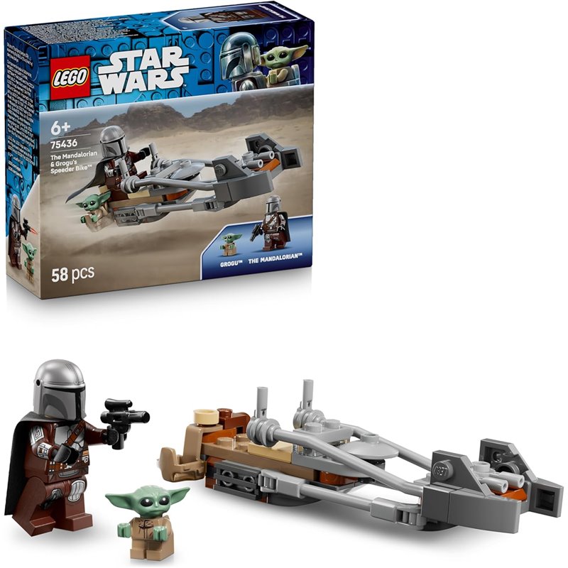 LEGO Star Wars - Moto Speeder del Mandaloriano y Grogu