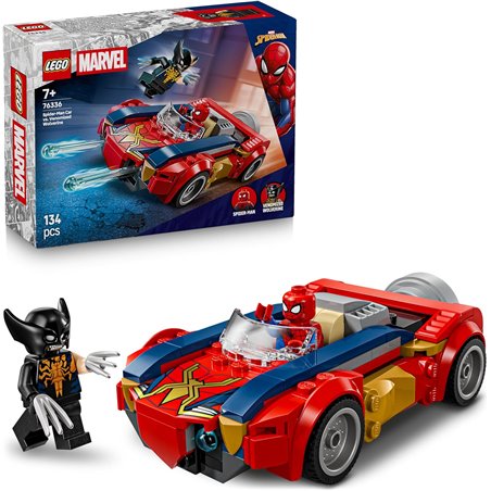 LEGO Marvel - Coche de Spider-Man vs. Lobezno Venomizado
