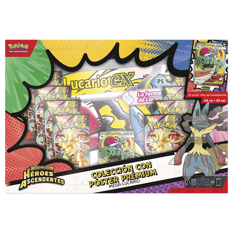 Pokemon Megaevolución Heroes Ascendentes - Colección con Poster Premium Castellano