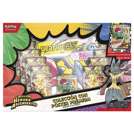 Pokemon Megaevolución Heroes Ascendentes - Colección con Poster Premium Castellano