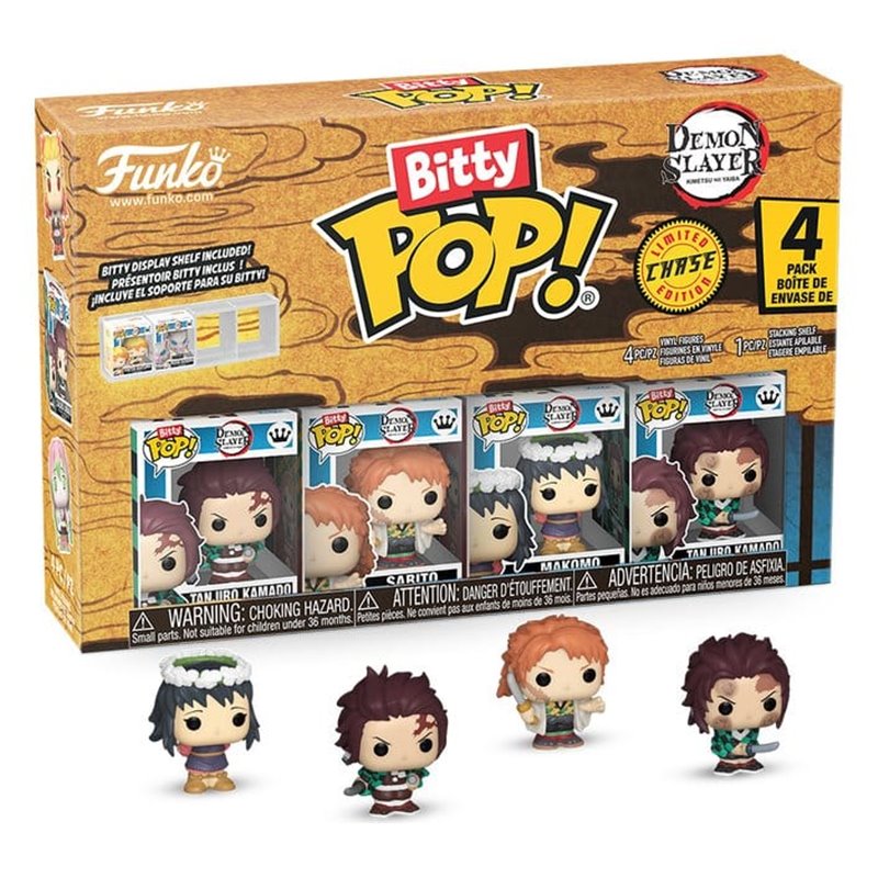 Funko Bitty Pop! Pack 4 figuras Tanjiro - Kimetsu no Yaiba 4,5 cm Funko Bitty Pop! Pack 4 figuras Tanjiro - Kimetsu no Yaiba 4,5 cm