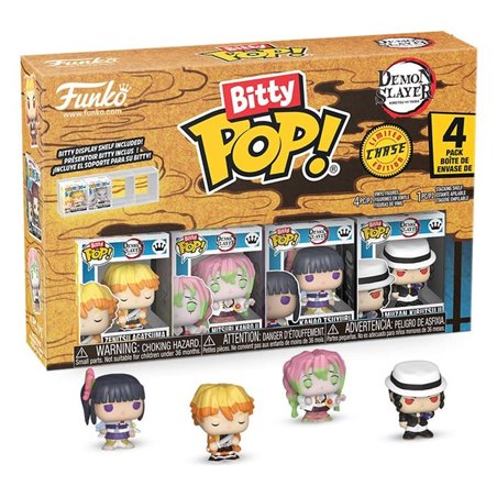 Funko Bitty Pop! Pack 4 figuras Zenitsu - Kimetsu no Yaiba 4,5 cm