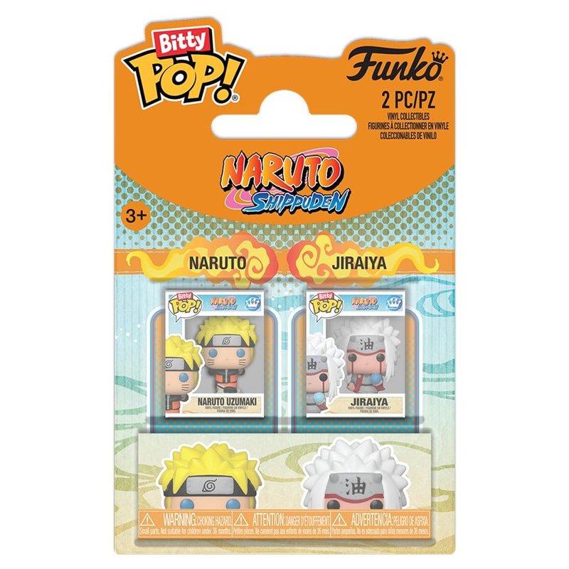 Funko Bitty Pop! Pack de 2 Naruto & Jiraiya - Naruto Shippuden Funko Bitty Pop! Pack de 2 Naruto & Jiraiya - Naruto Shippuden