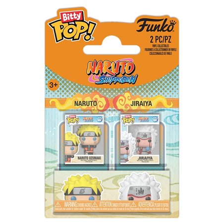 Funko Bitty Pop! Pack de 2 Naruto & Jiraiya - Naruto Shippuden