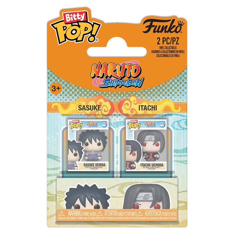Funko Bitty Pop! Pack de 2 Sasuke & Itachi - Naruto Shippuden