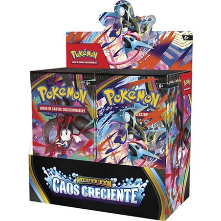 Pokemon Megaevolución Caos Creciente - Sobres de Cartas de Mejora Castellano