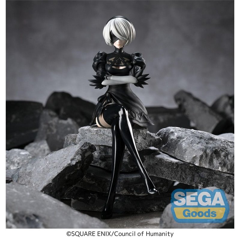 Figura Sega Goods NieR:Automata Ver1.1a Estatua PVC PM Perching 2B Figura Sega Goods NieR:Automata Ver1.1a Estatua PVC PM Perching 2B