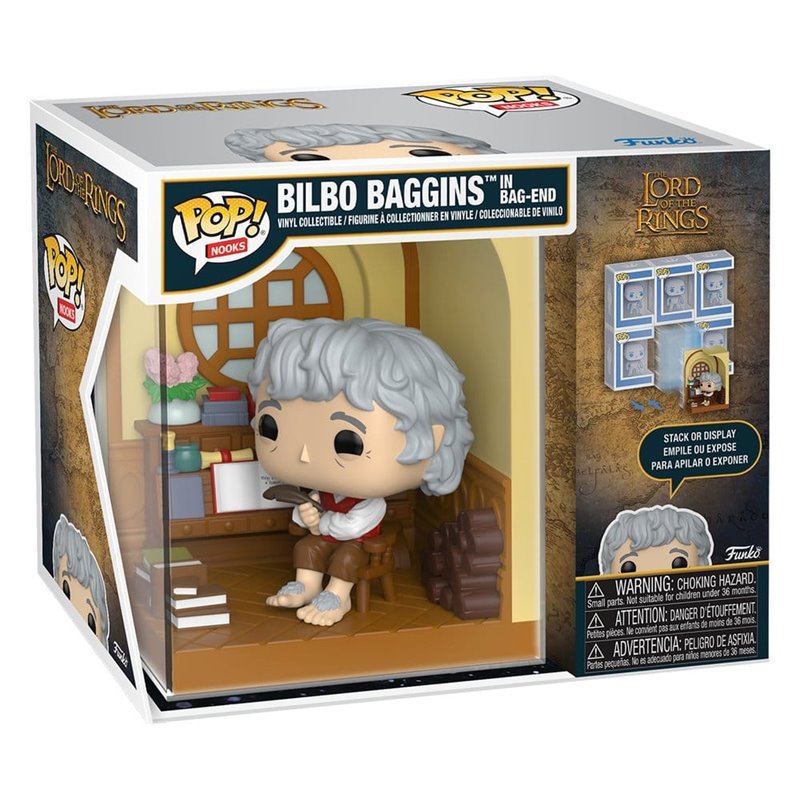 Funko Pop! Nooks - Bilbo Bolsón in Bag-end - El Señor de los Anillos - 9 cm