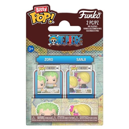 Funko Bitty Pop! Pack de 2 Zoro & Sanji - One Piece