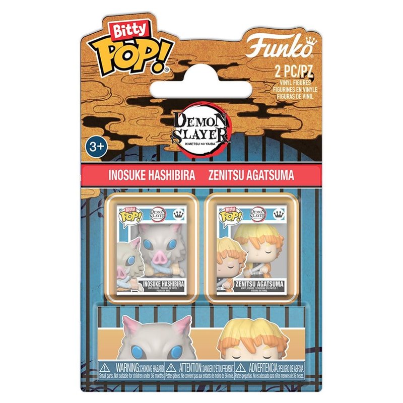 Funko Bitty Pop! Pack de 2 Inosuke & Zenitsu - Kimetsu No Yaiba