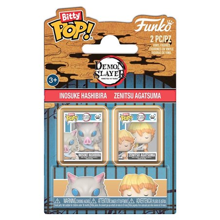 Funko Bitty Pop! Pack de 2 Inosuke & Zenitsu - Kimetsu No Yaiba