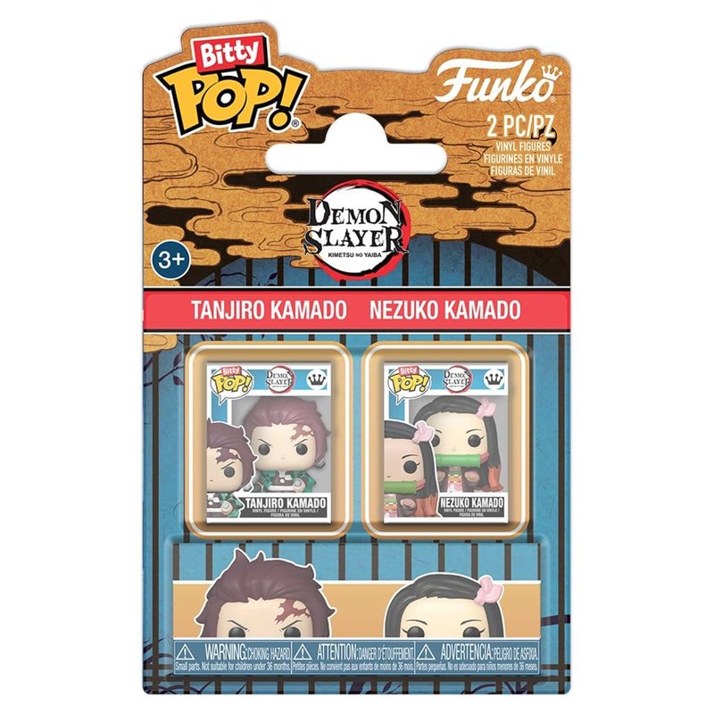 Funko Bitty Pop! Pack de 2 Tanjiro & Nezuko - Kimetsu No Yaiba Funko Bitty Pop! Pack de 2 Tanjiro & Nezuko - Kimetsu No Yaiba
