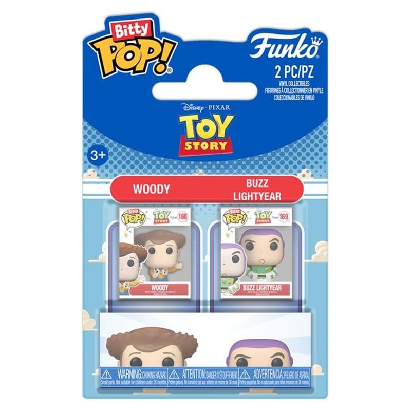 Funko Bitty Pop! Pack de 2 Woody & Buzz Lightyear - Disney Toy Story Funko Bitty Pop! Pack de 2 Woody & Buzz Lightyear - Disney Toy Story
