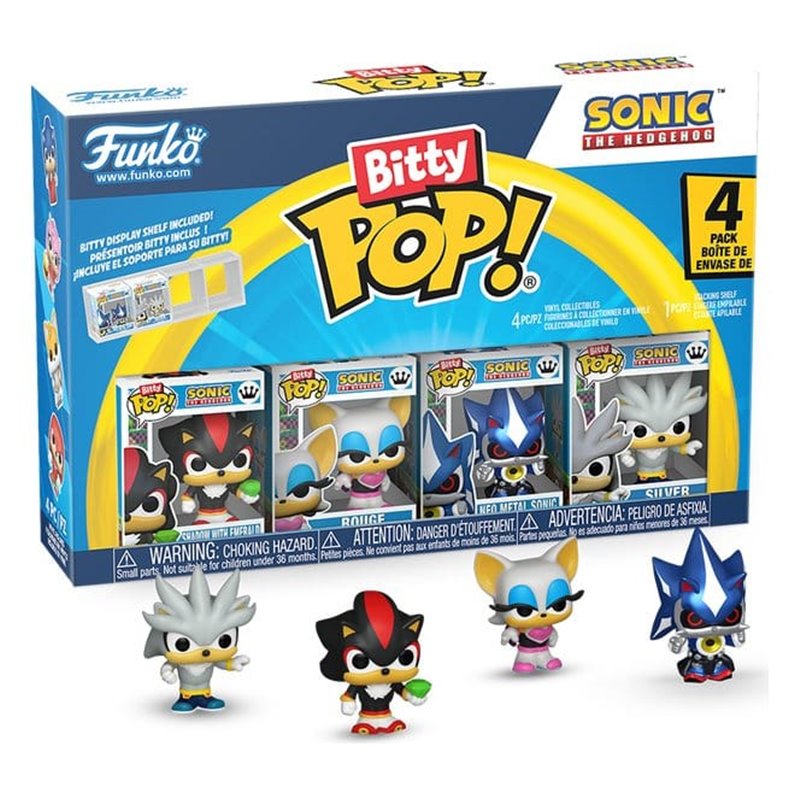 Funko Bitty Pop! Pack 4 Sonic - Shadow - 2,5 cm Funko Bitty Pop! Pack 4 Sonic - Shadow - 2,5 cm