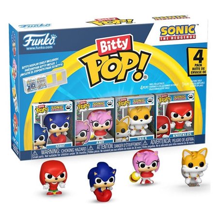 Funko Bitty Pop! Pack 4 Sonic - 2,5 cm