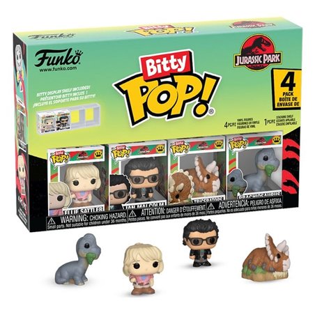Funko Bitty Pop! Pack 4 Jurassic Park - Triceratops - 2,5 cm