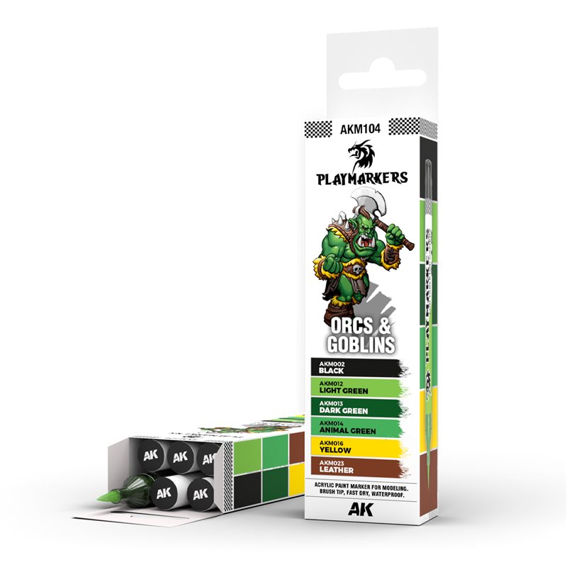 Playmarkers Set Orcs & Goblins - Pintura AK Interactive Playmarkers Set Orcs & Goblins - Pintura AK Interactive