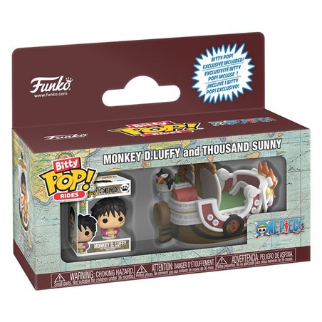 Funko Bitty Pop! Rides - Monkey D. Luffy & The Thousand Sunny - One Piece - 2,5 cm