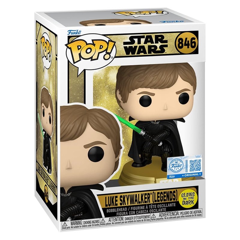 Funko Pop! Luke Skywalker - Glows in the Dark - Star Wars Figura