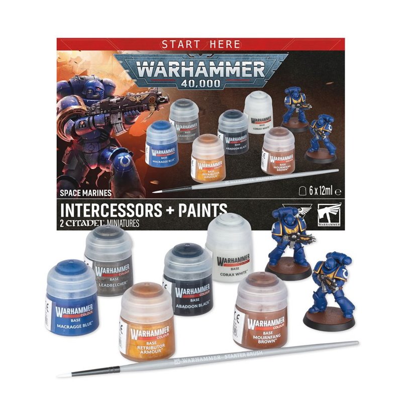 Warhammer 40.000 Intercesores de Asalto + Set de Pintura