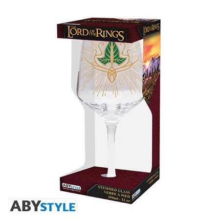 Copa de Cristal Hoja de Lórien 35 cl - El Señor de los Anillos 