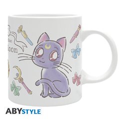 Taza Sailor Moon Luna & Artemis Chibi 320 ml