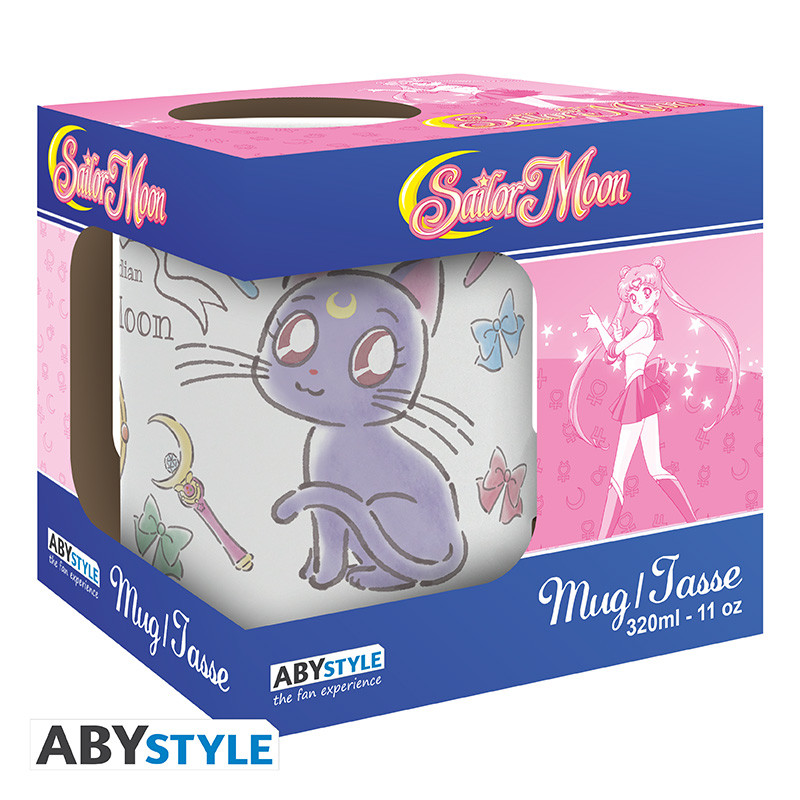 Taza Sailor Moon Luna & Artemis Chibi 320 ml