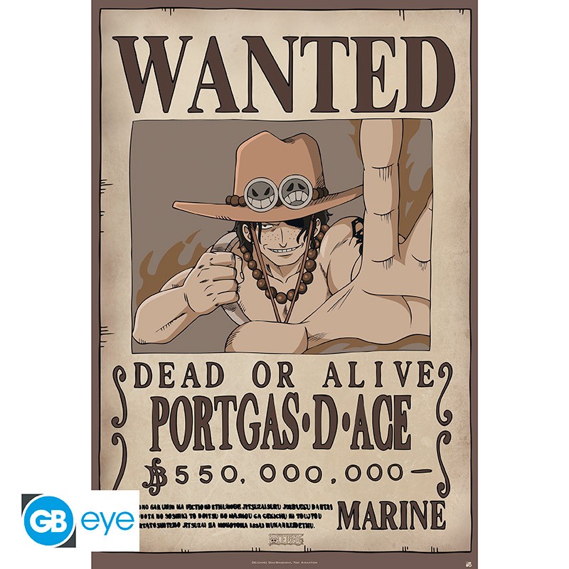 Maxi Poster Wanted Ace - One Piece Maxi Poster Wanted Ace - One Piece