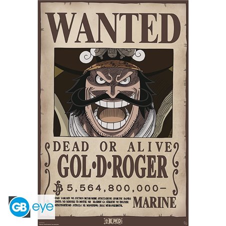 Maxi Poster Wanted Gold D. Roger - One Piece