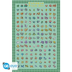 Maxi Poster Pixel Art - Pokémon