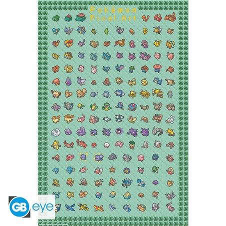 Maxi Poster Pixel Art - Pokémon
