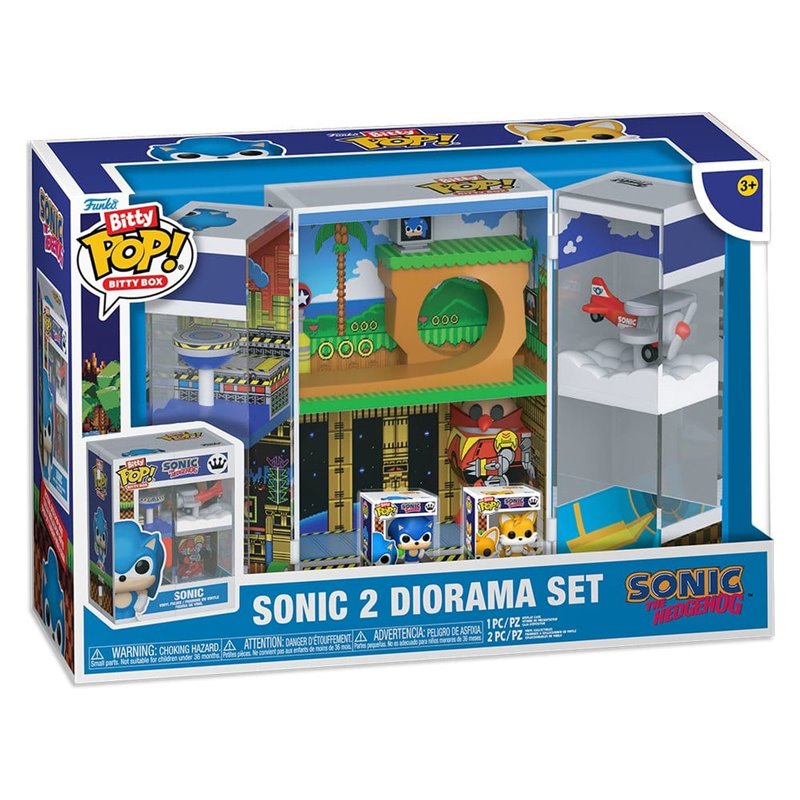 Funko Bitty Pop! Boxes- Sonic Diorama Set - Sonic the Hedgedog Funko Bitty Pop! Boxes- Sonic Diorama Set - Sonic the Hedgedog