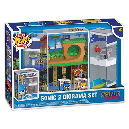 Funko Bitty Pop! Boxes- Sonic Diorama Set - Sonic the Hedgedog