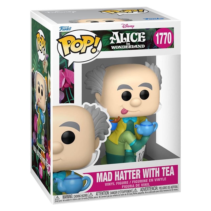 Funko Pop! Mad Hatter with Tea - Disney Alicia en el País de las Maravillas Figura Funko Pop! Mad Hatter with Tea - Disney Alicia en el País de las Maravillas Figura
