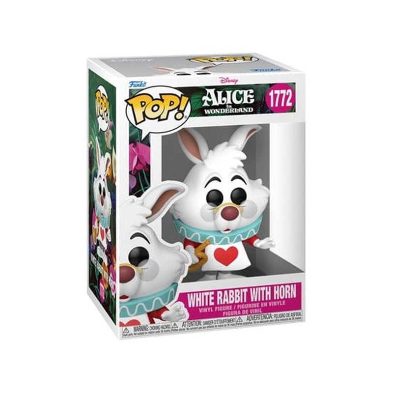 Funko Pop! White Rabbit with Horn - Disney Alicia en el País de las Maravillas Figura Funko Pop! White Rabbit with Horn - Disney Alicia en el País de las Maravillas Figura