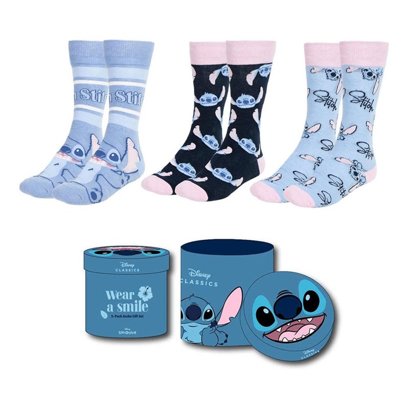 Pack 3 Pares de Calcetines Stitch - Disney