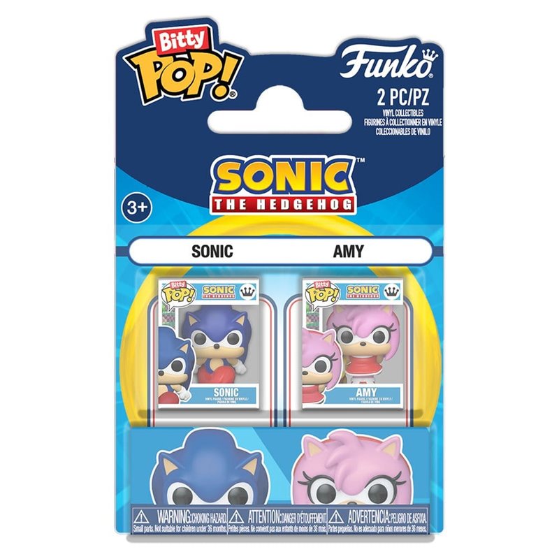 Funko Bitty Pop! Pack 2 Sonic & Amy - Sonic 2,5 cm Funko Bitty Pop! Pack 2 Sonic & Amy - Sonic 2,5 cm