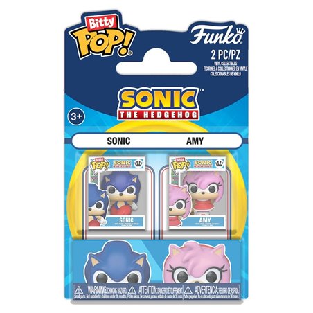 Funko Bitty Pop! Pack 2 Sonic & Amy - Sonic 2,5 cm